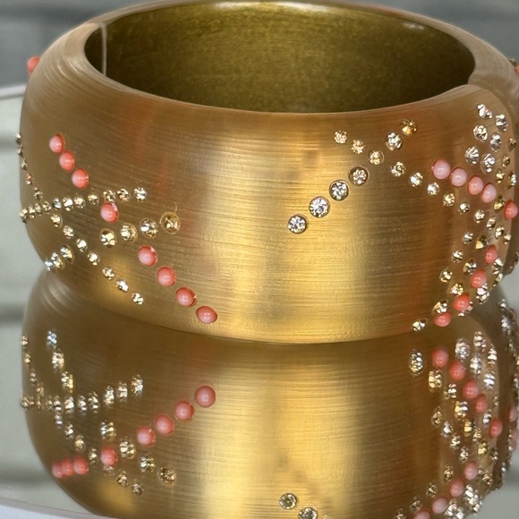 Alexis Bittar Gold & Coral Handcrafted Jewelry - Picture 4 of 13